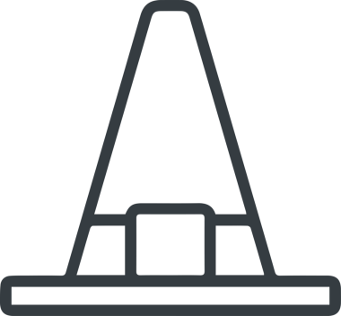 Şapka simgesi vektör çizimi