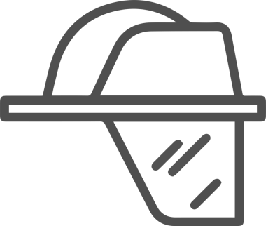 Şapka simgesi vektör çizimi