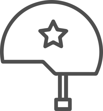 Şapka simgesi vektör çizimi