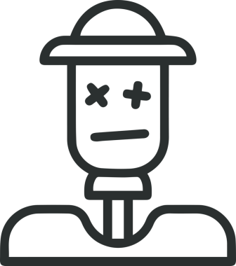 Şapka simgesi vektör çizimi