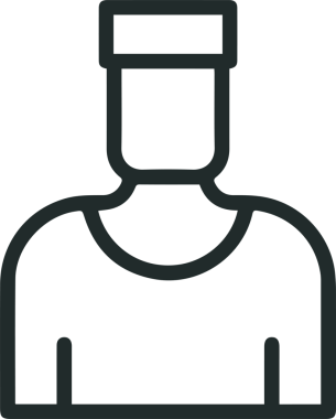 Şapka simgesi vektör çizimi