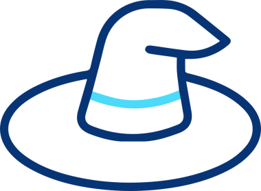 Şapka simgesi vektör çizimi