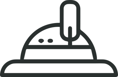 Şapka simgesi vektör çizimi