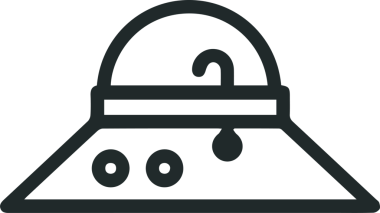 Şapka simgesi vektör çizimi