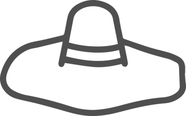 Şapka simgesi vektör çizimi