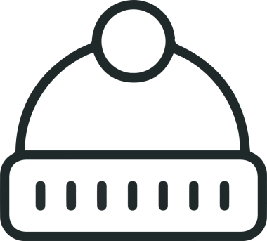 Şapka simgesi vektör çizimi