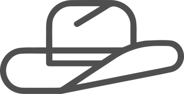 Şapka simgesi vektör çizimi