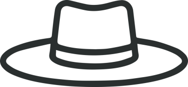 Şapka simgesi vektör çizimi