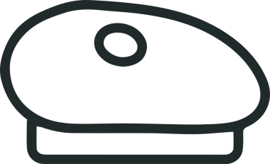 Şapka simgesi vektör çizimi