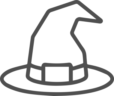 Şapka simgesi vektör çizimi