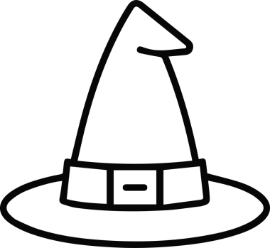 Şapka simgesi vektör çizimi