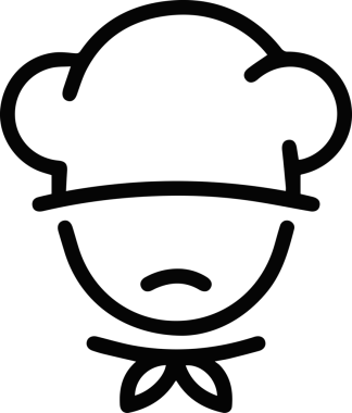 Şapka simgesi vektör çizimi