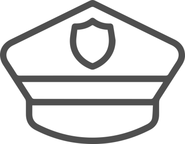 Şapka simgesi vektör çizimi