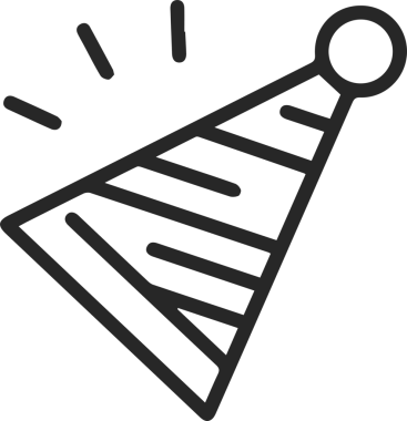 Şapka simgesi vektör çizimi