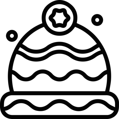 Şapka simgesi vektör çizimi