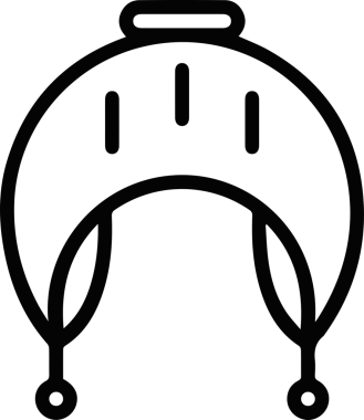 Şapka simgesi vektör çizimi