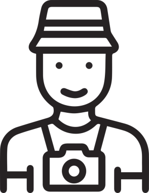 Şapka simgesi vektör çizimi