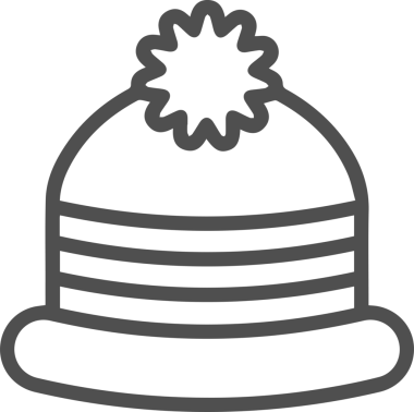 Şapka simgesi vektör çizimi