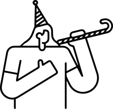 Şapka simgesi vektör çizimi