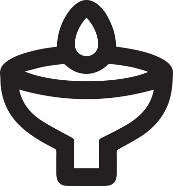 Yağ simgesi vektör resmi illüstrasyonu