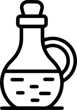 Yağ simgesi vektör resmi illüstrasyonu