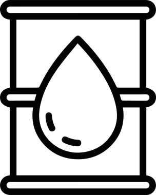 Yağ simgesi vektör resmi illüstrasyonu