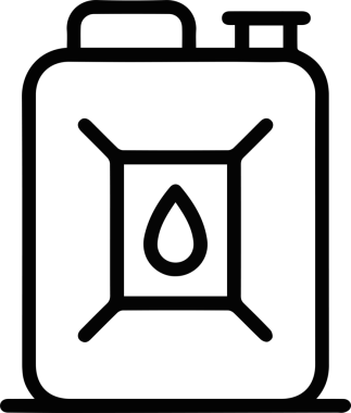 Yağ simgesi vektör resmi illüstrasyonu