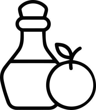 Yağ simgesi vektör resmi illüstrasyonu