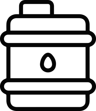 Yağ simgesi vektör resmi illüstrasyonu