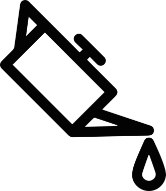 Yağ simgesi vektör resmi illüstrasyonu