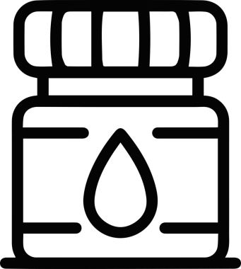 Yağ simgesi vektör resmi illüstrasyonu
