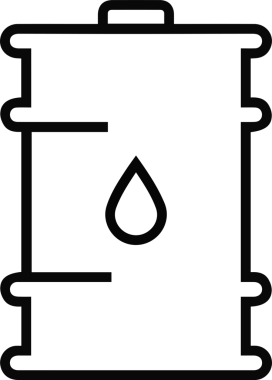 Yağ simgesi vektör resmi illüstrasyonu