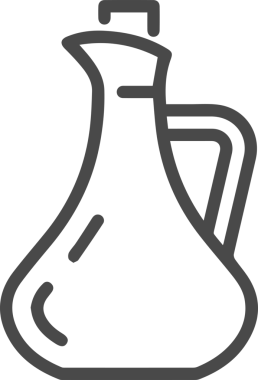 Yağ simgesi vektör resmi illüstrasyonu