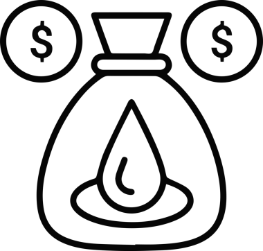 Yağ simgesi vektör resmi illüstrasyonu