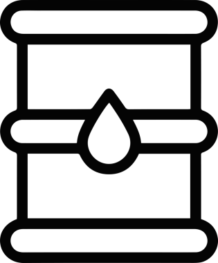 Yağ simgesi vektör resmi illüstrasyonu