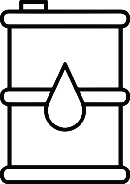 Yağ simgesi vektör resmi illüstrasyonu