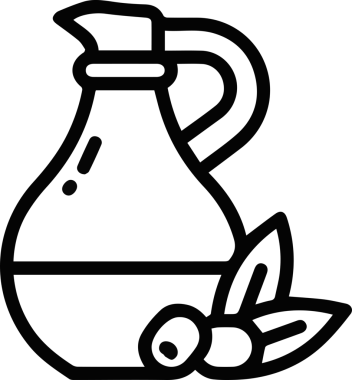 Yağ simgesi vektör resmi illüstrasyonu