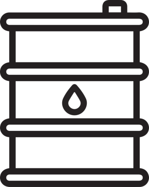 Endüstriyel Simgeler Logo Grafikleri için Yüksek Kaliteli Yağ Simgesi Sembol Vektör ResmiComment