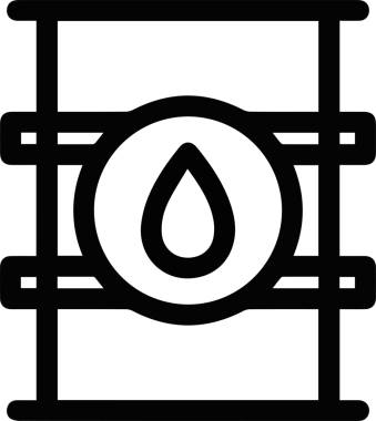 Yağ simgesi vektör resmi illüstrasyonu