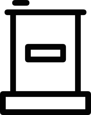 Yağ simgesi vektör resmi illüstrasyonu