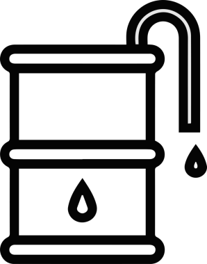 Yağ simgesi vektör resmi illüstrasyonu