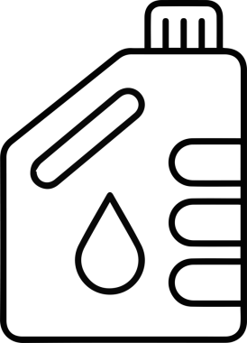 Yağ simgesi vektör resmi illüstrasyonu