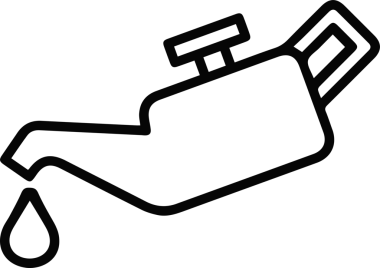 Yağ simgesi vektör resmi illüstrasyonu