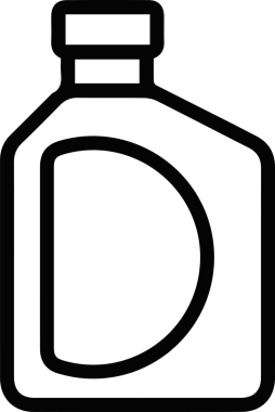 Yağ simgesi vektör resmi illüstrasyonu