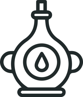 Yağ simgesi vektör resmi illüstrasyonu