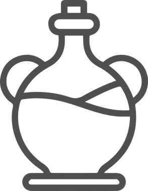 Yağ simgesi vektör resmi illüstrasyonu