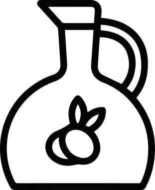 Yağ simgesi vektör resmi illüstrasyonu