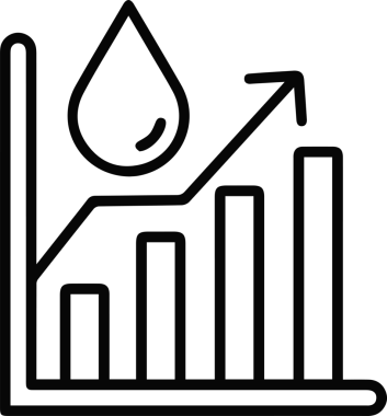 Yağ simgesi vektör resmi illüstrasyonu