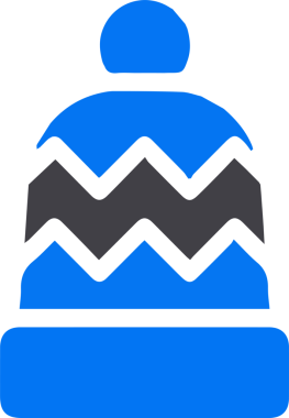 Şapka simgesi vektör çizimi