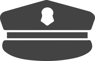 Şapka simgesi vektör çizimi